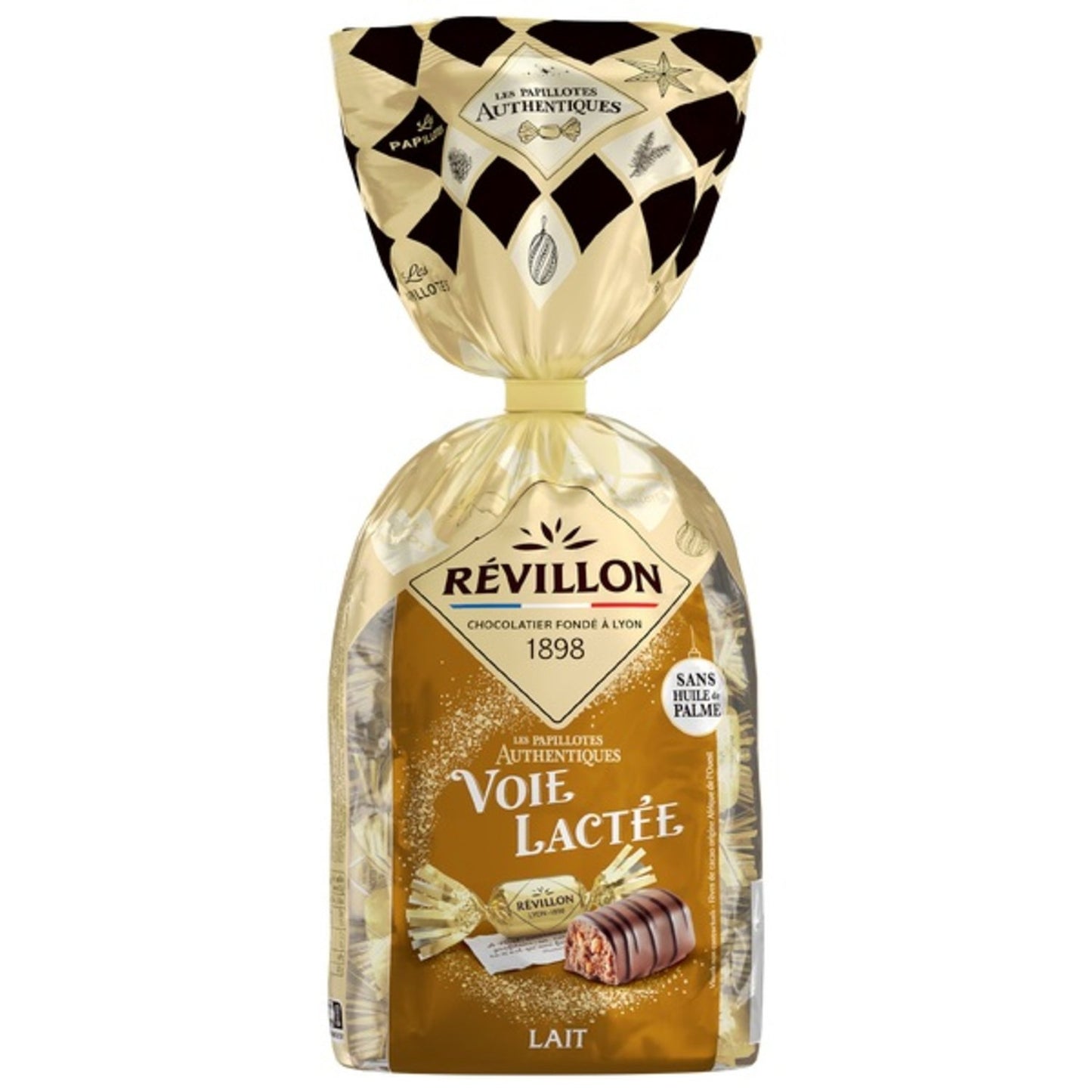 Papillotes Chocolat Lait REVILLON CHOCOLATIER - Gamme de Noël 2025 le sachet de 360g