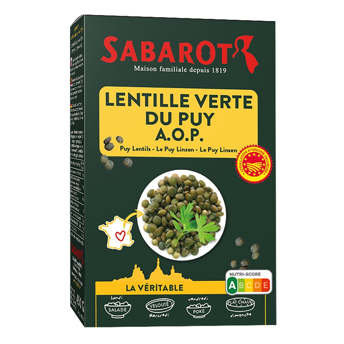 Lentilles Vertes AOP SABAROT