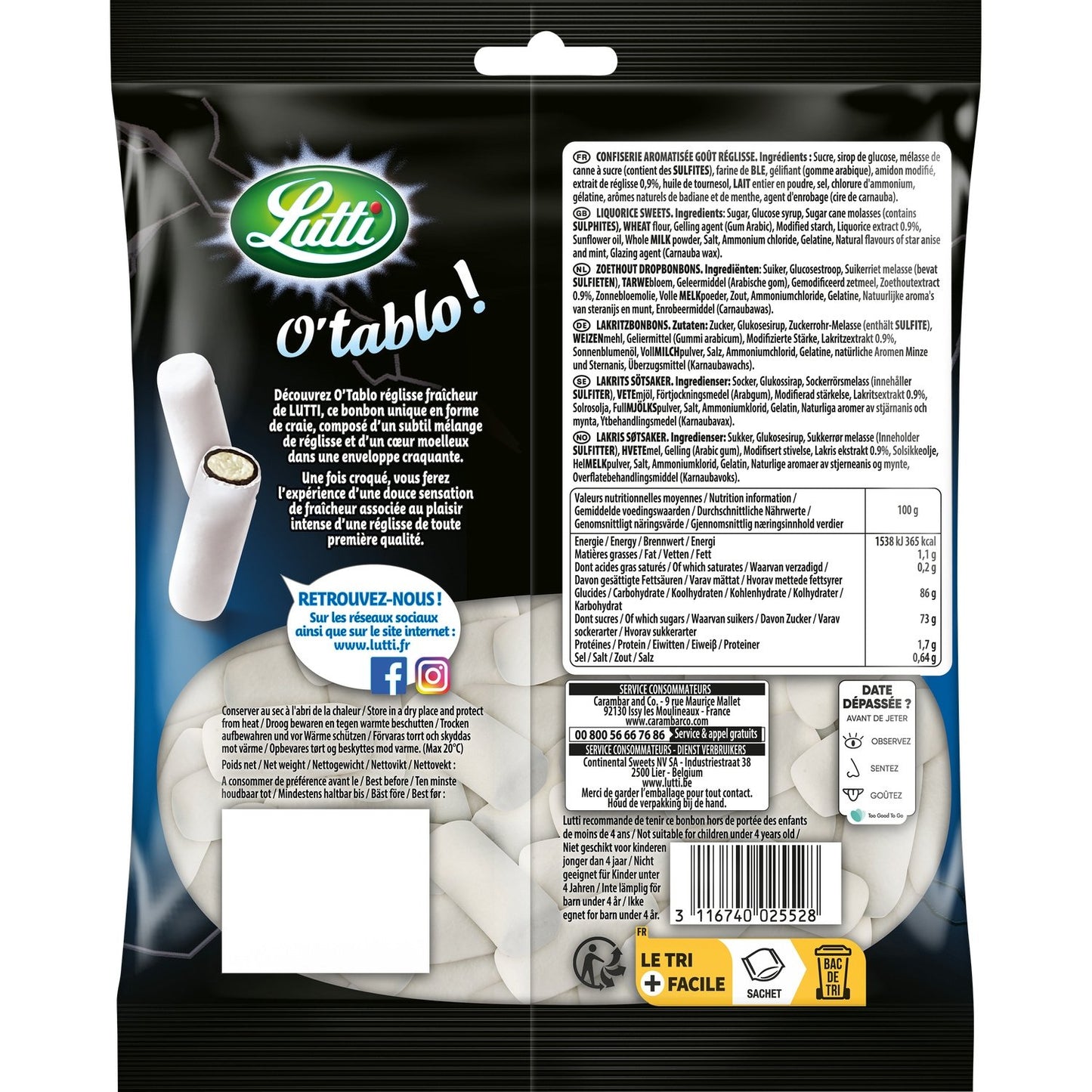 LUTTI Fresh Licorice Candies