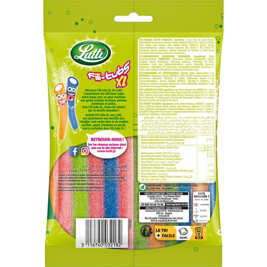LUTTI Fili-Tubs XL Würzige Fruchtbonbons