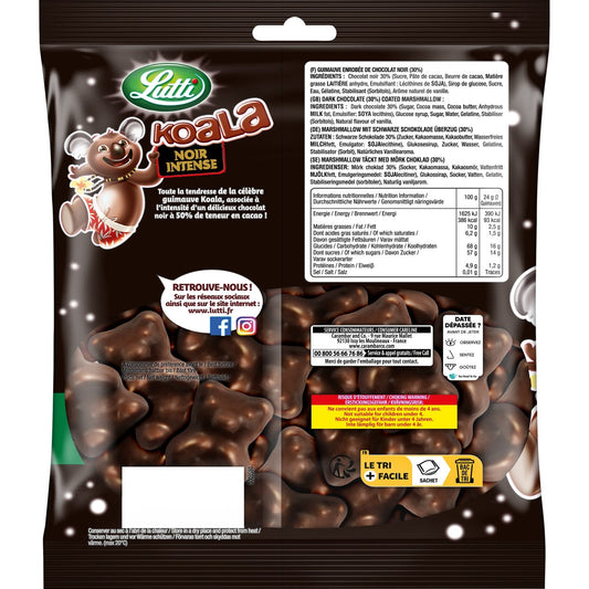 LUTTI Koala-Bonbons aus dunkler Schokolade