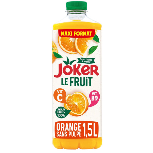 Orangenfruchtsaft ohne Fruchtfleisch der Frucht JOKER