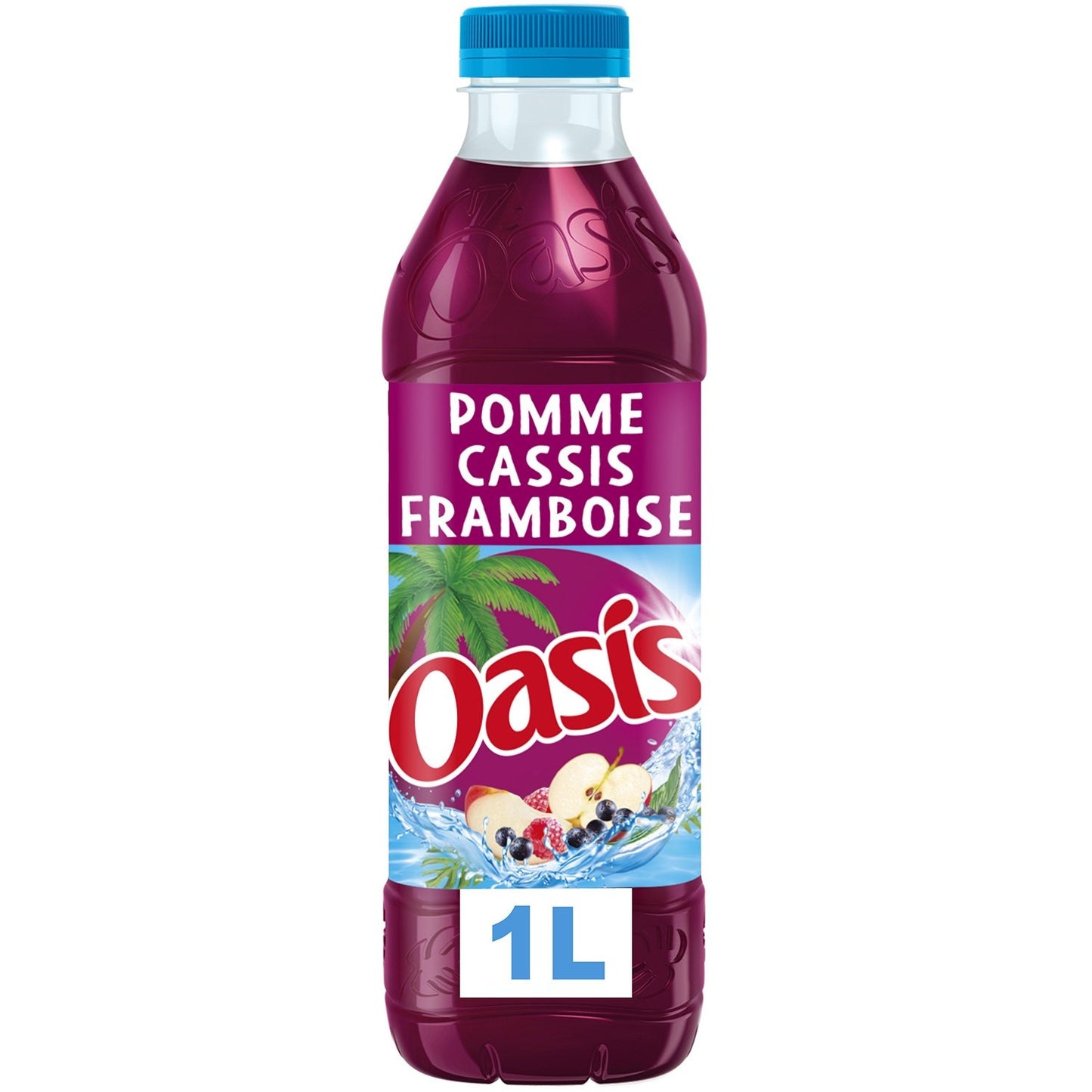 Boisson aux Fruits Pomme Cassis et Framboise OASIS la bouteille de 1L