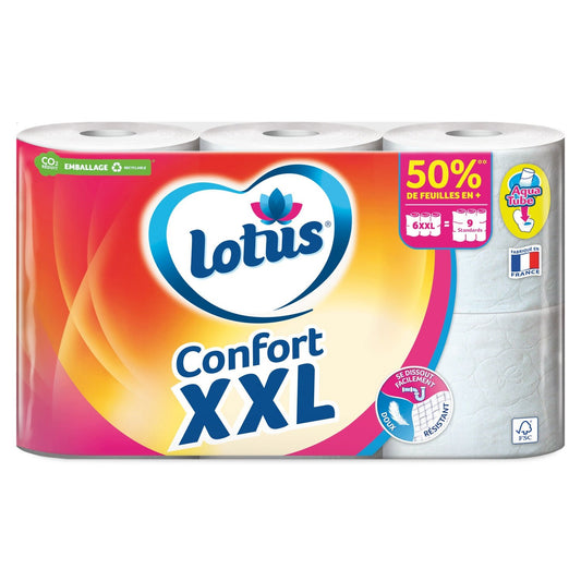 XXL Toilet Paper 2 Ply Aqua Tube LOTUS