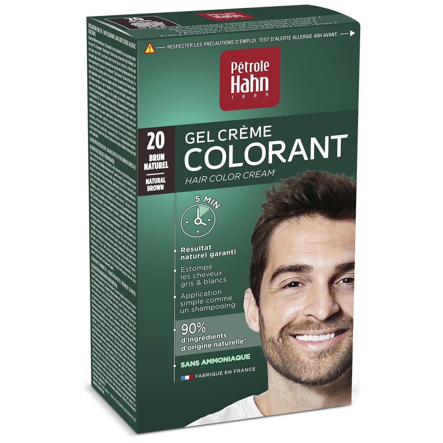 Coloration Cheveux Nuance 20 Brun PETROLE HAHN