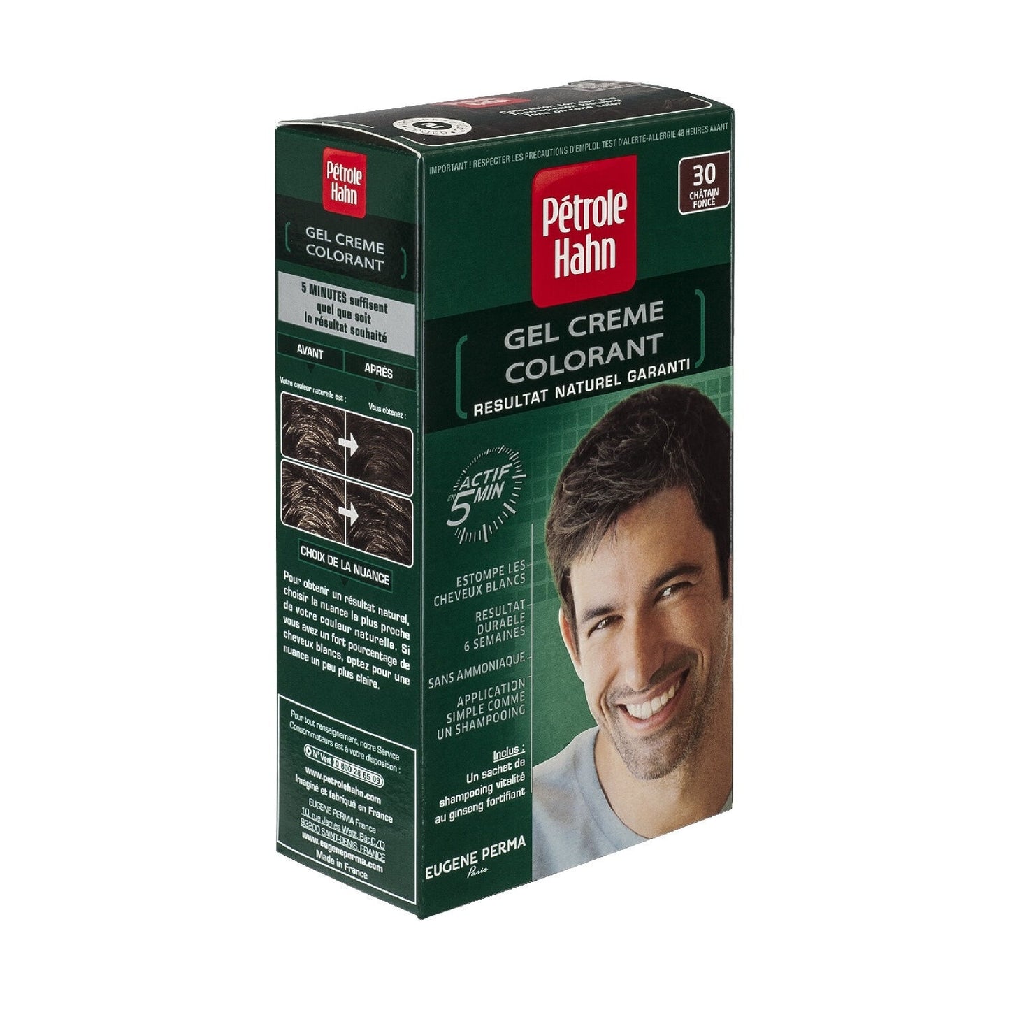 Semi-Permanent Hair Color Shade 30 Dark Brown PETROLE HAHN