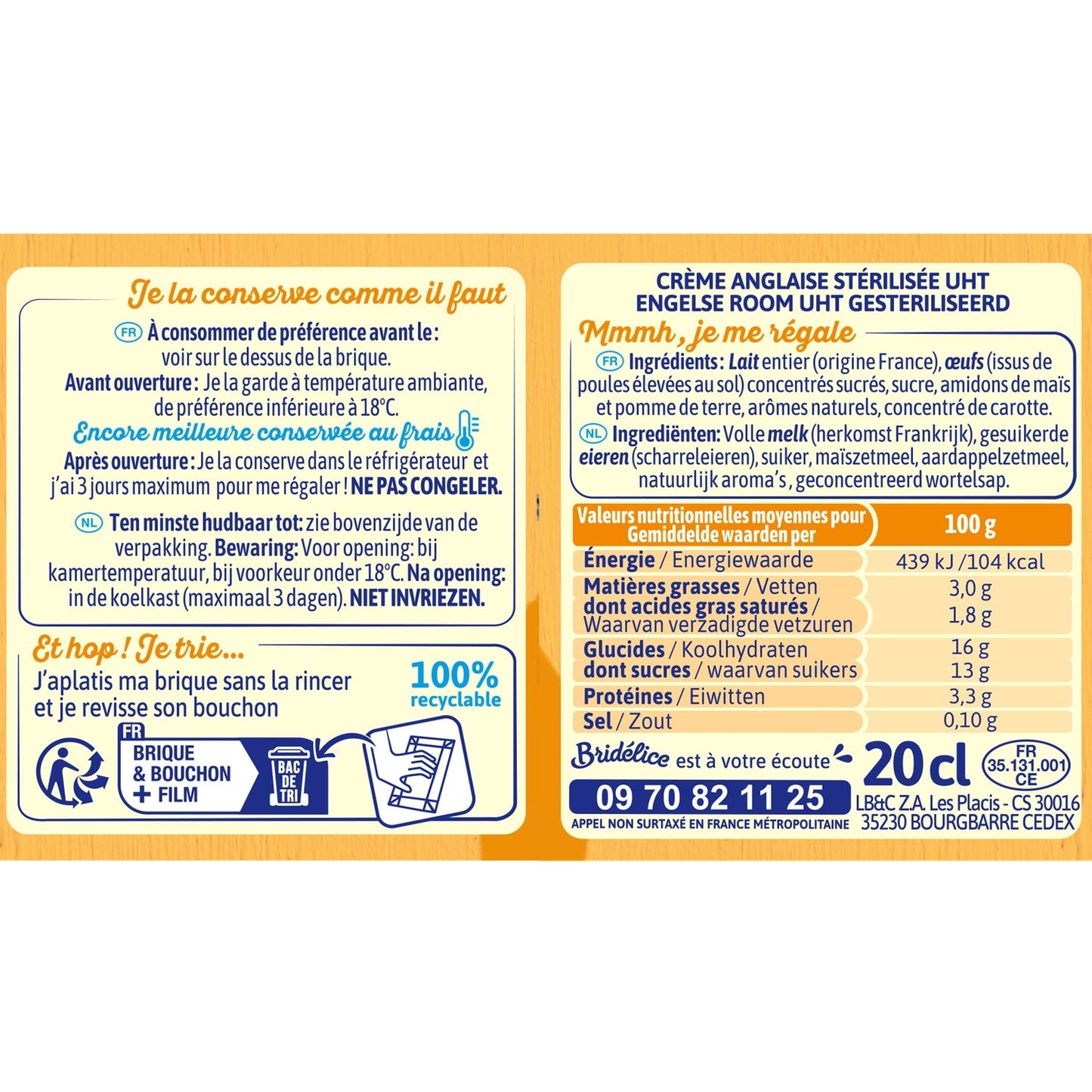 BRIDELICE UHT-Pudding