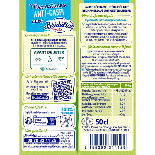 BRIDELICE UHT-Béchamelsauce