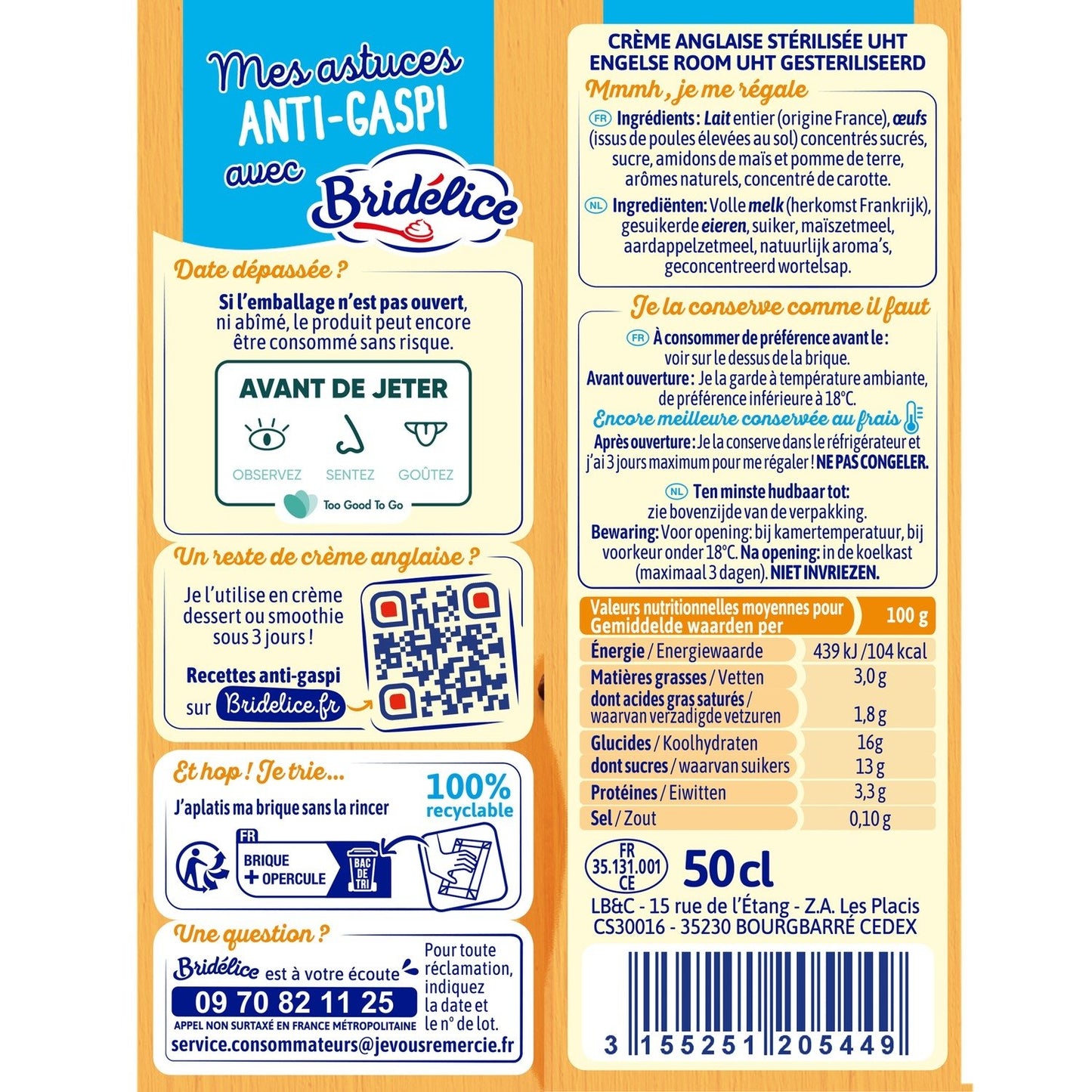 BRIDELICE UHT-Pudding