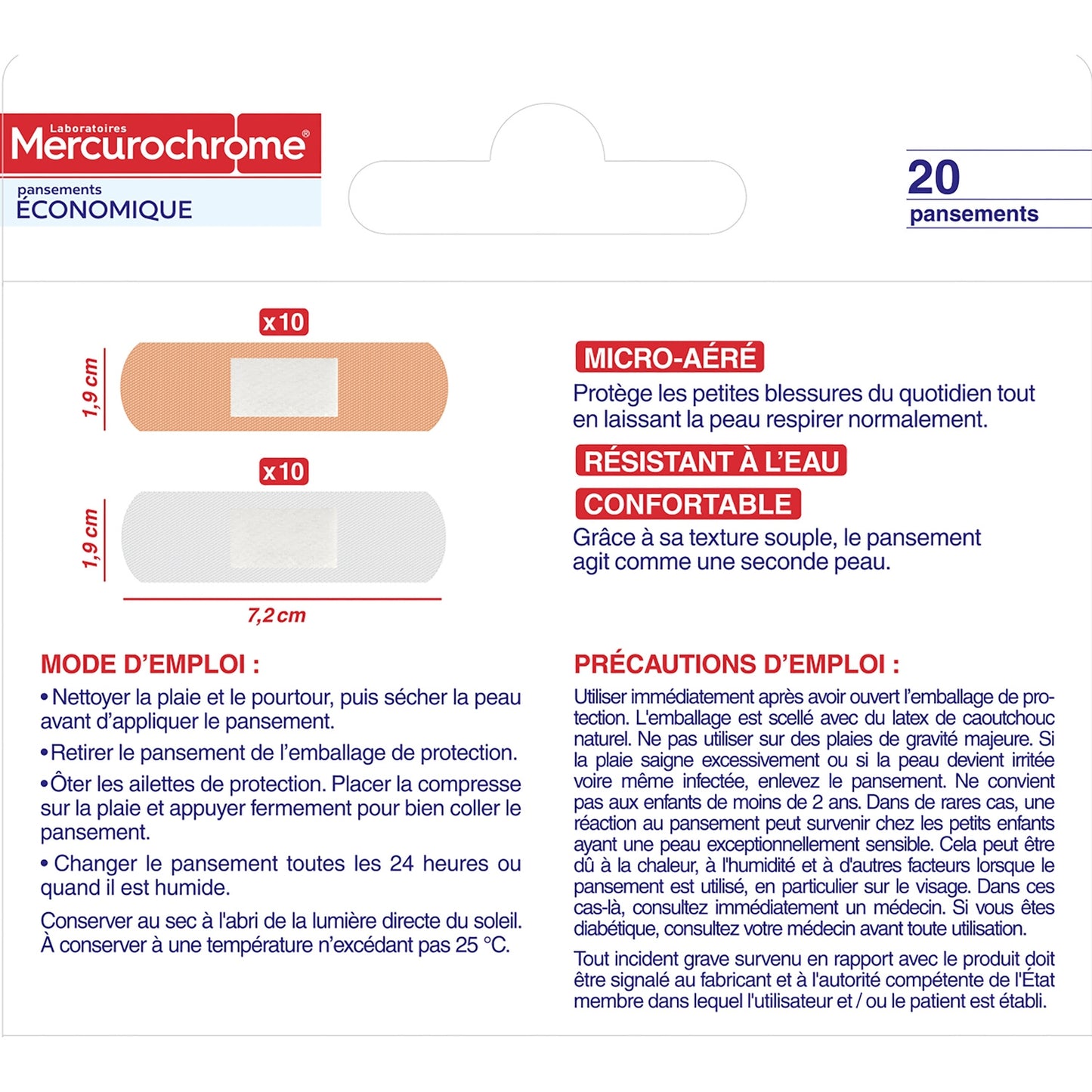 MERCUROCHROME Economical Dressing
