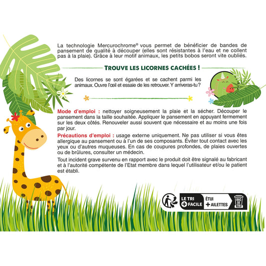 MERCUROCHROME Wasserfeste Tier-Ausschnitt-Bandagen