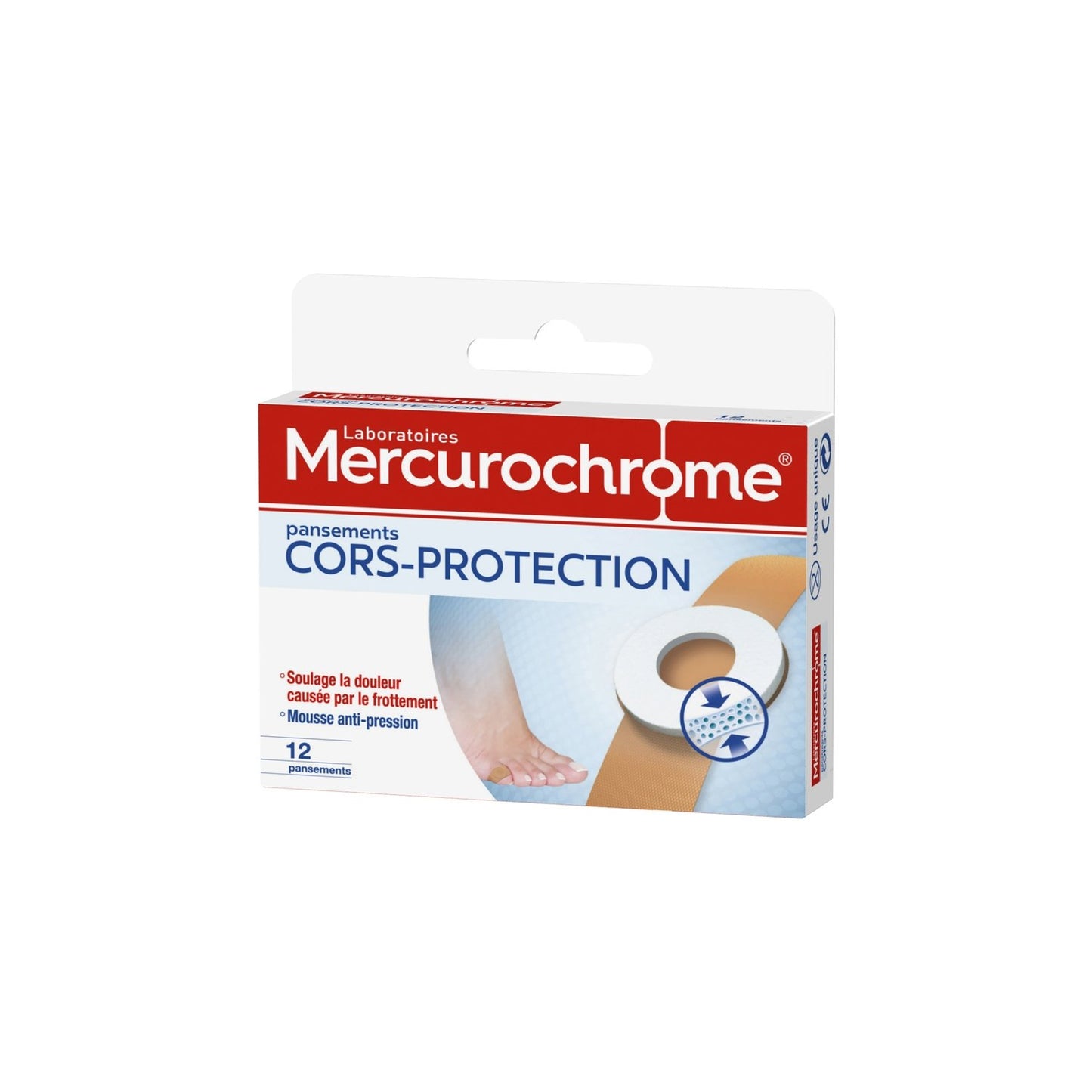 Pansements Cors-Protection MERCUROCHROME la boite de 12