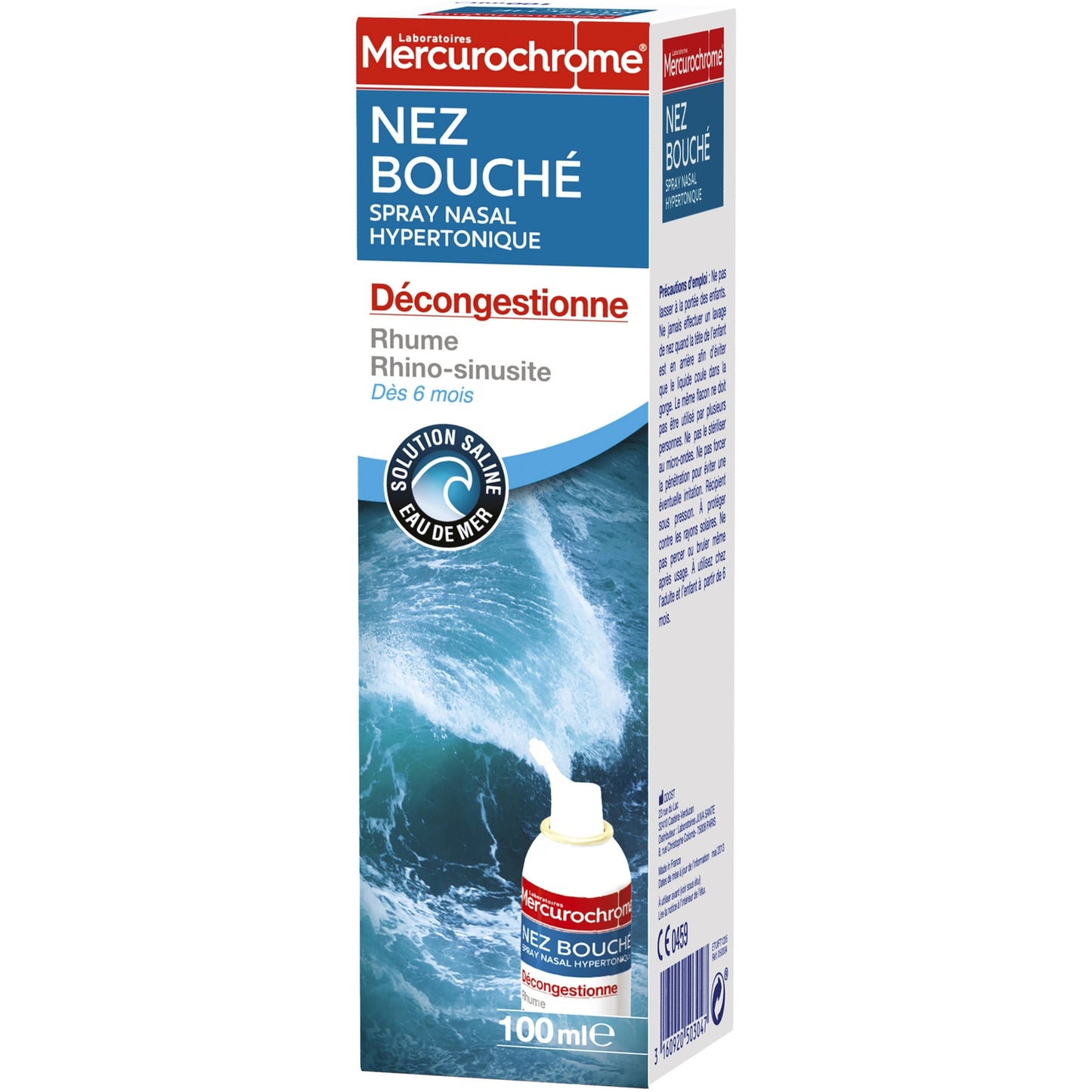 Spray Nasal Hypertonique Décongestion du Nez MERCUROCHROME