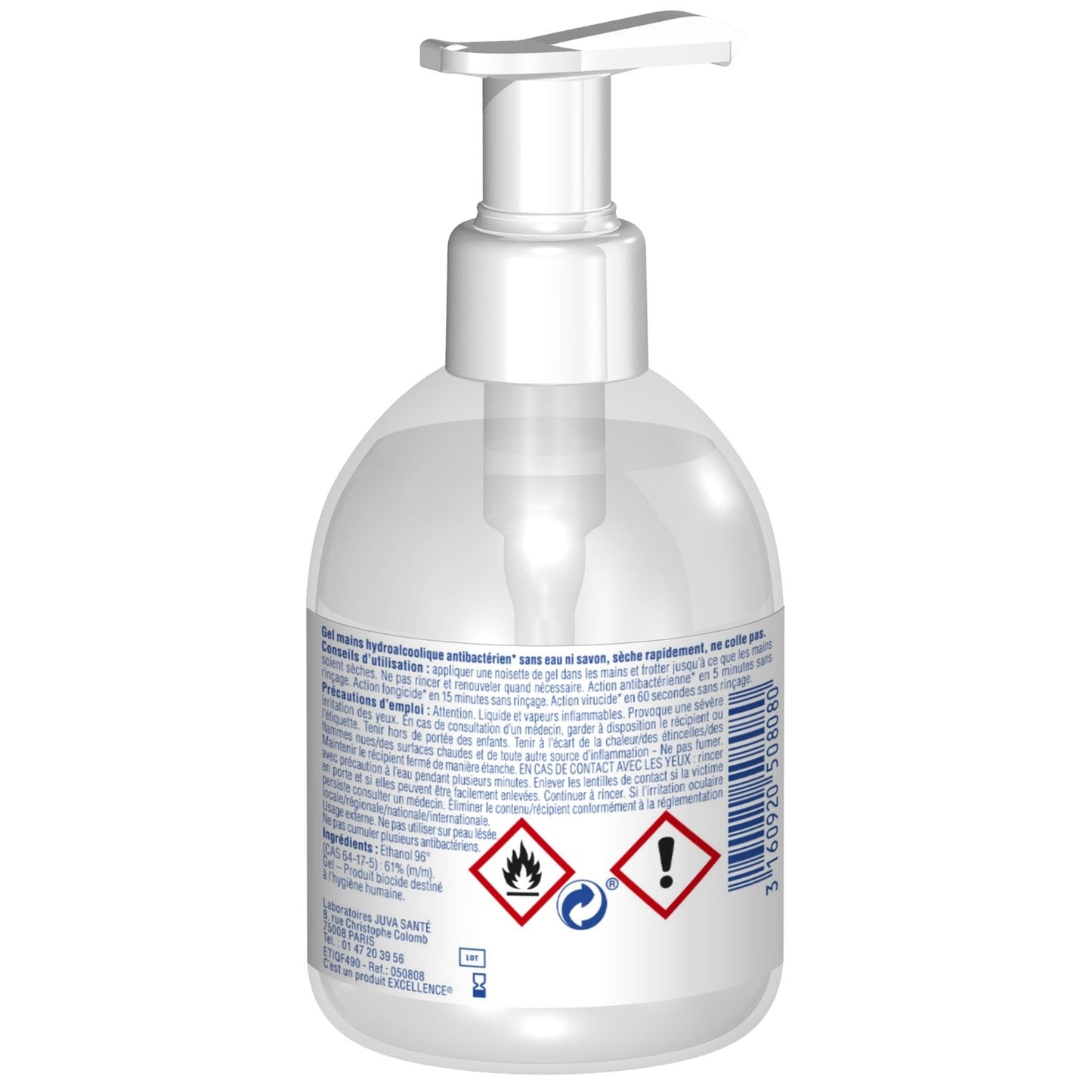 Gel Hydroalcoolique Mains Efficace sur Virus et Bactéries MERCUROCHROME