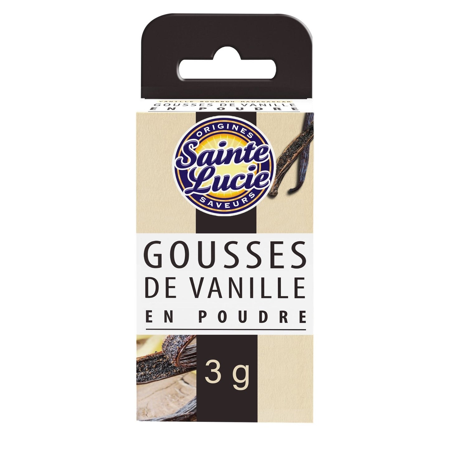 Gousse de Vanille en Poudre SAINTE LUCIE le pot de 4g