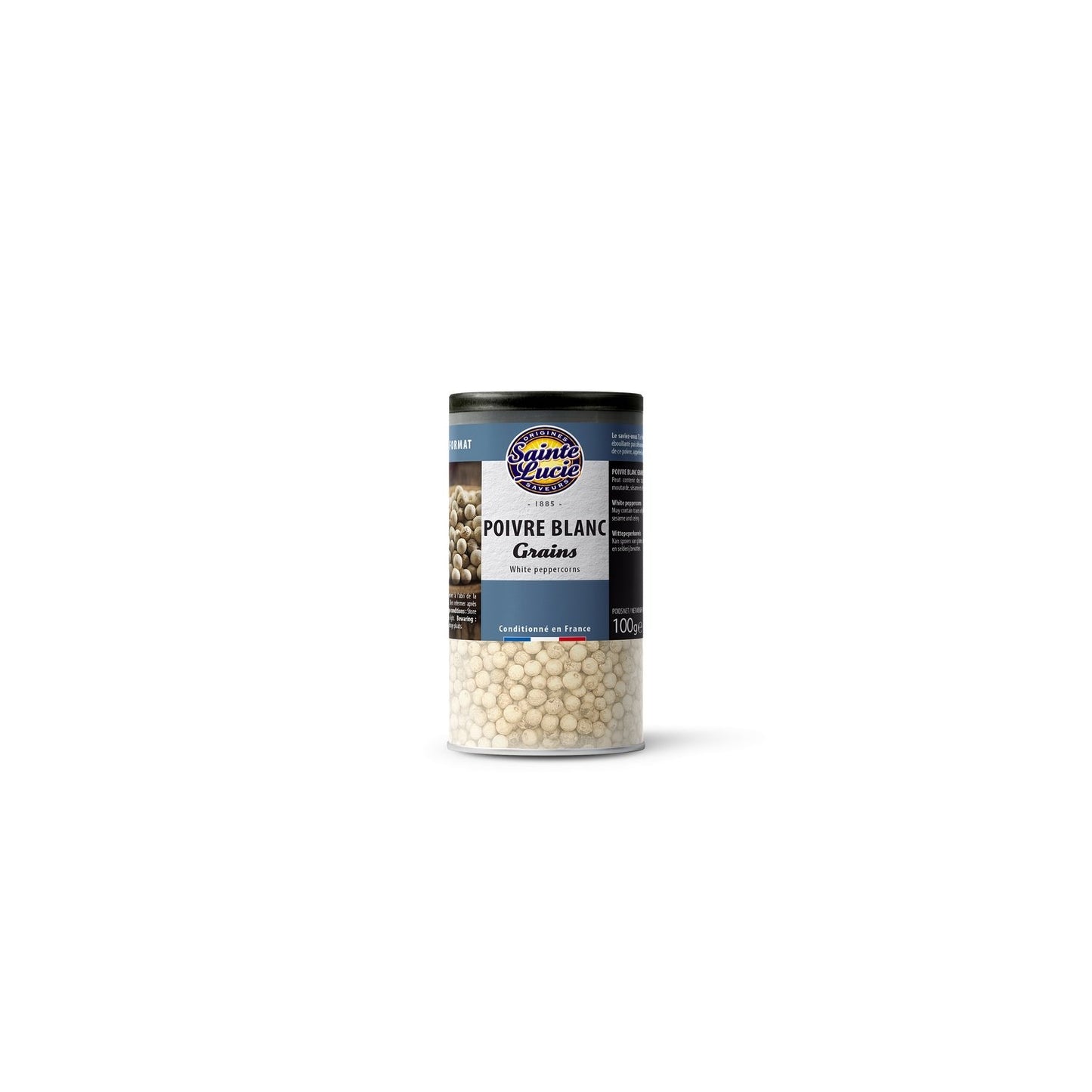 Poivre Blanc Grains SAINTE LUCIE le pot de 100 g