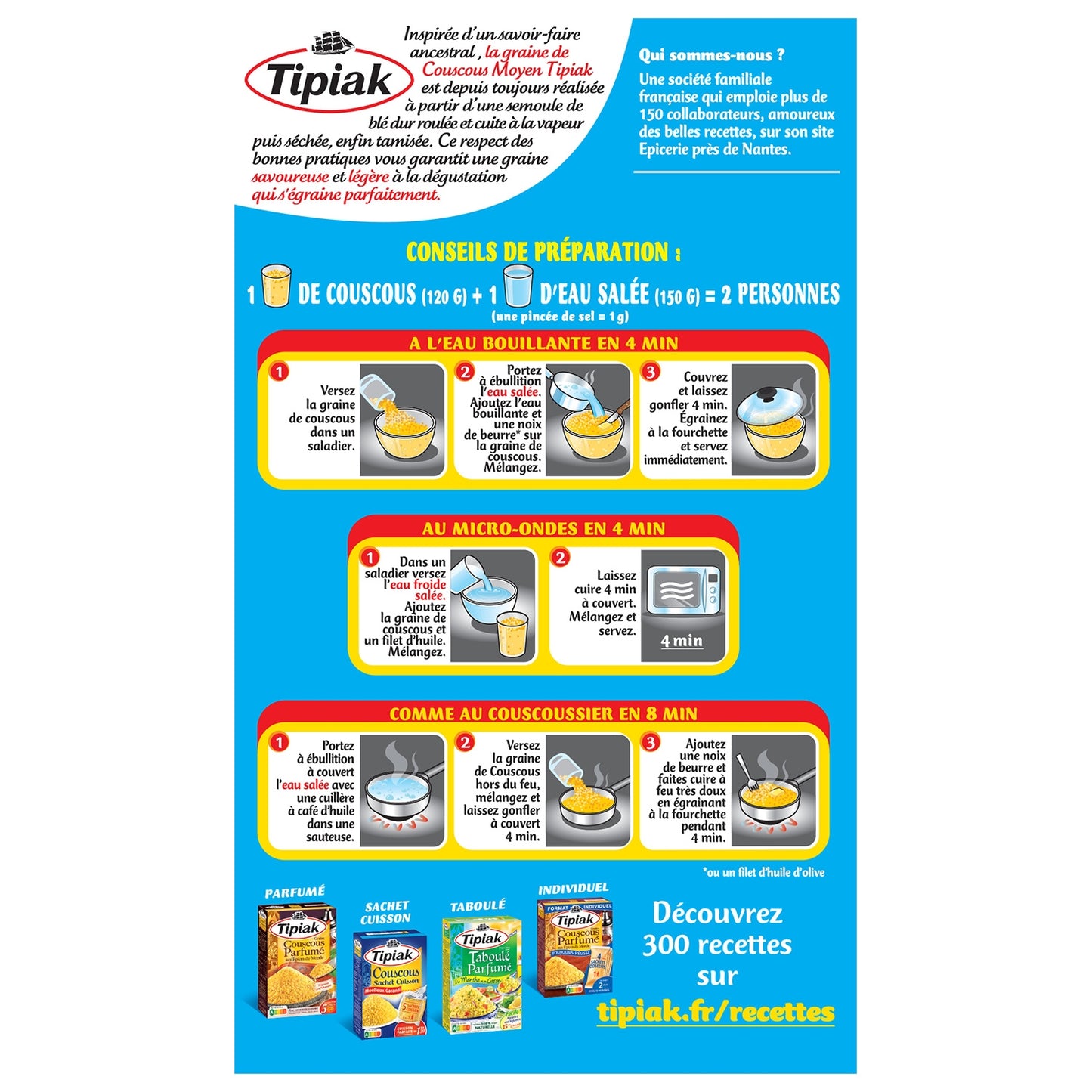 TIPIAK Medium Couscous