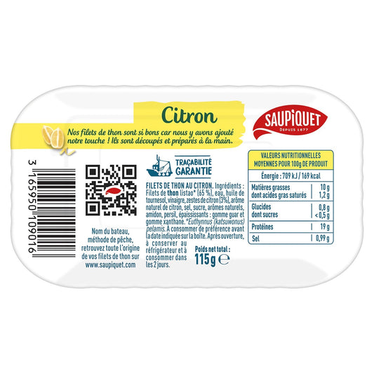 Thunfischfilets mit Zitrone SAUPIQUET