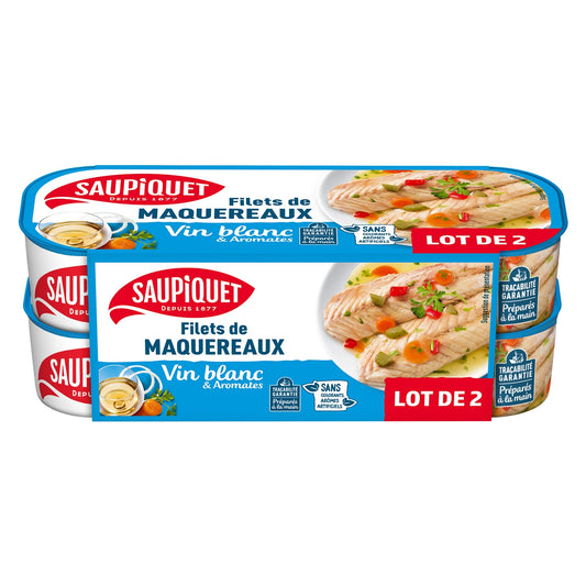 Makrelenfilet in Weißwein und Kräutern SAUPIQUET