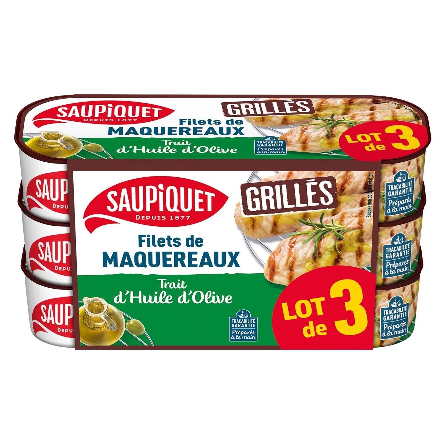 Maquereaux Grillés à l'Huile d'Olive SAUPIQUET