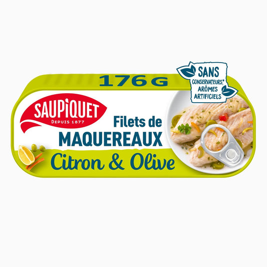 Makrelenfilets mit Zitrone und Oliven SAUPIQUET