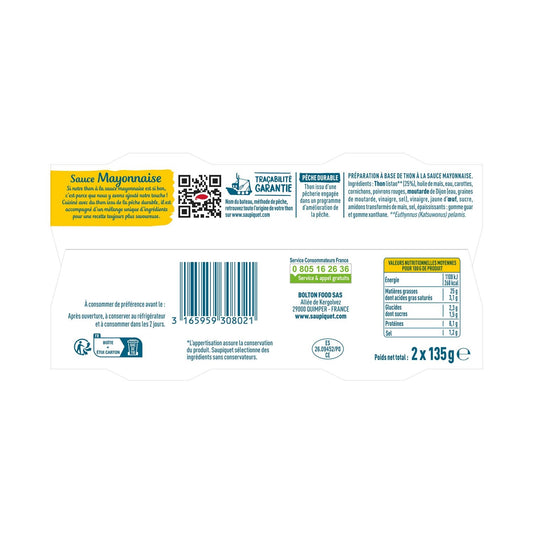 Thunfisch-Mayonnaise-Sauce SAUPIQUET