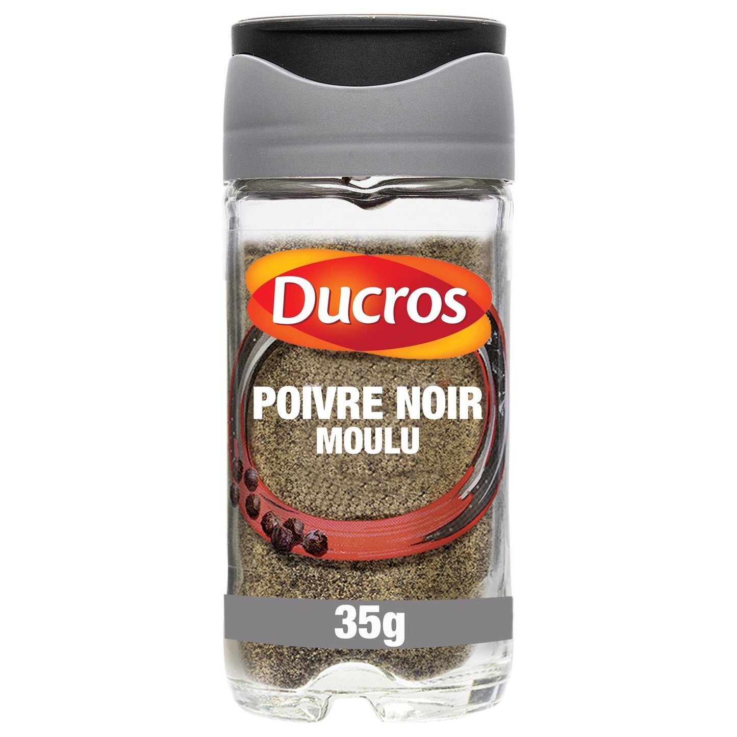 Poivre Noir Moulu Fort DUCROS le flacon de 35g
