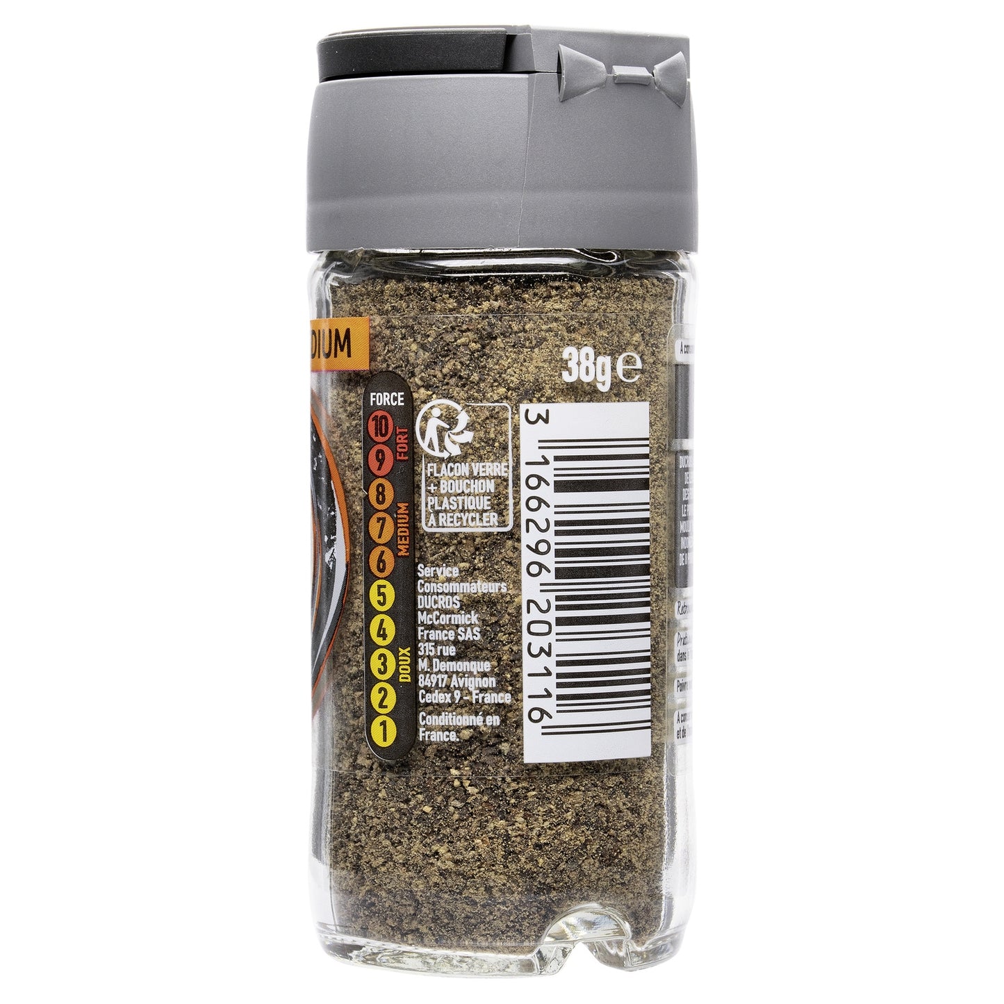 Ground Black Pepper Strength 8 DUCROS