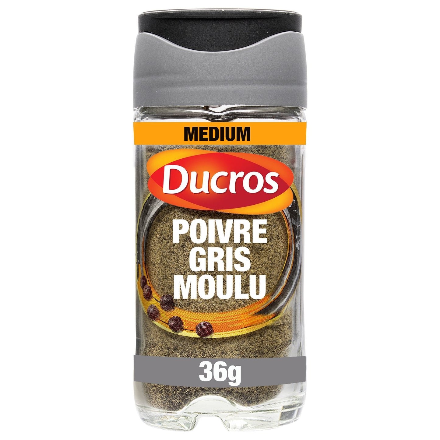 Poivre Gris Moulu Force 7 DUCROS le flacon de 36 g