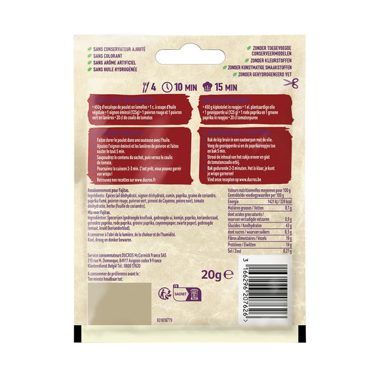 DUCROS Mexikanische Fajita-Gewürze