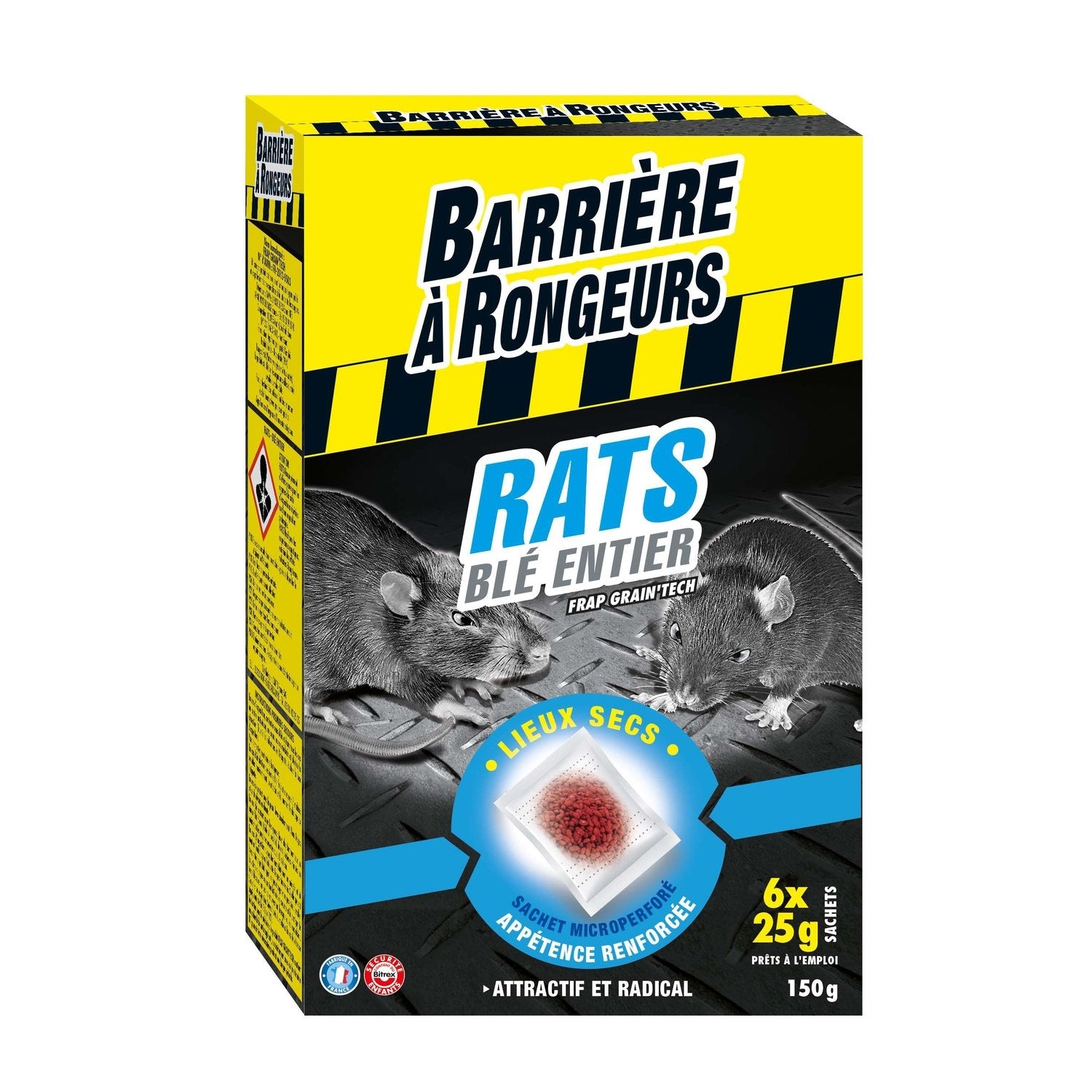 Anti-Ratten-Köder-Getreide 150 g RODENT BARRIER – La Famille à Table!