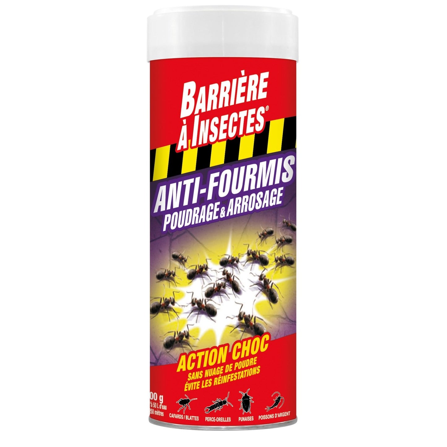 Anti Fourmis Poudrage & Arrosage BARRIERE A INSECTES la boîte doseuse de 500 g