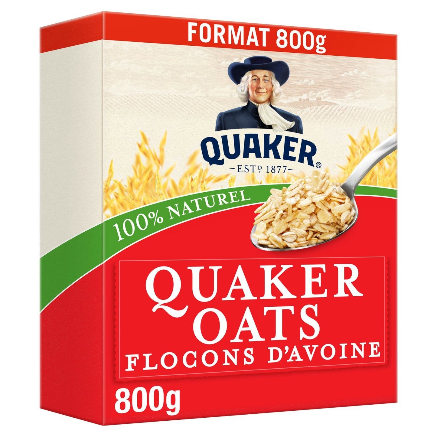 Céréales Flocons Avoine QUAKER la boîte de 800g
