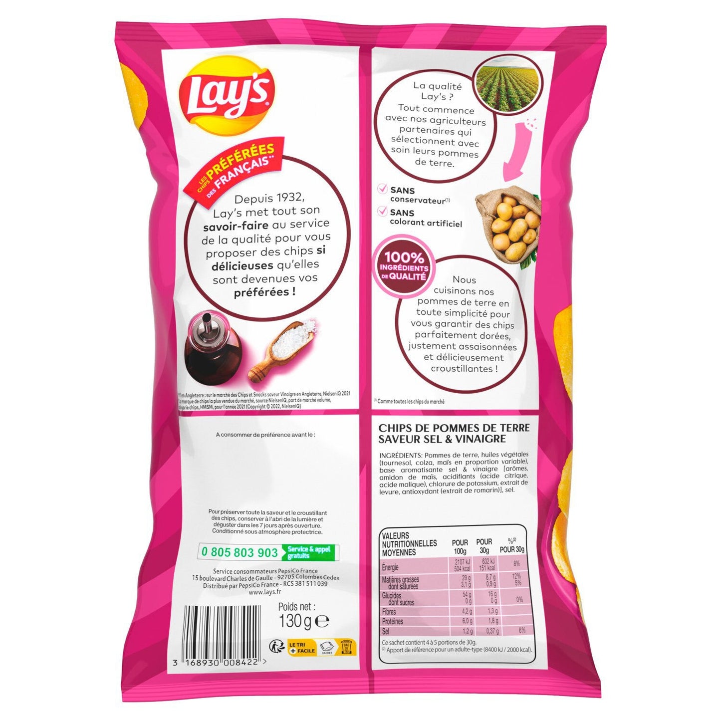 LAY'S Salt & Vinegar Flavored Chips