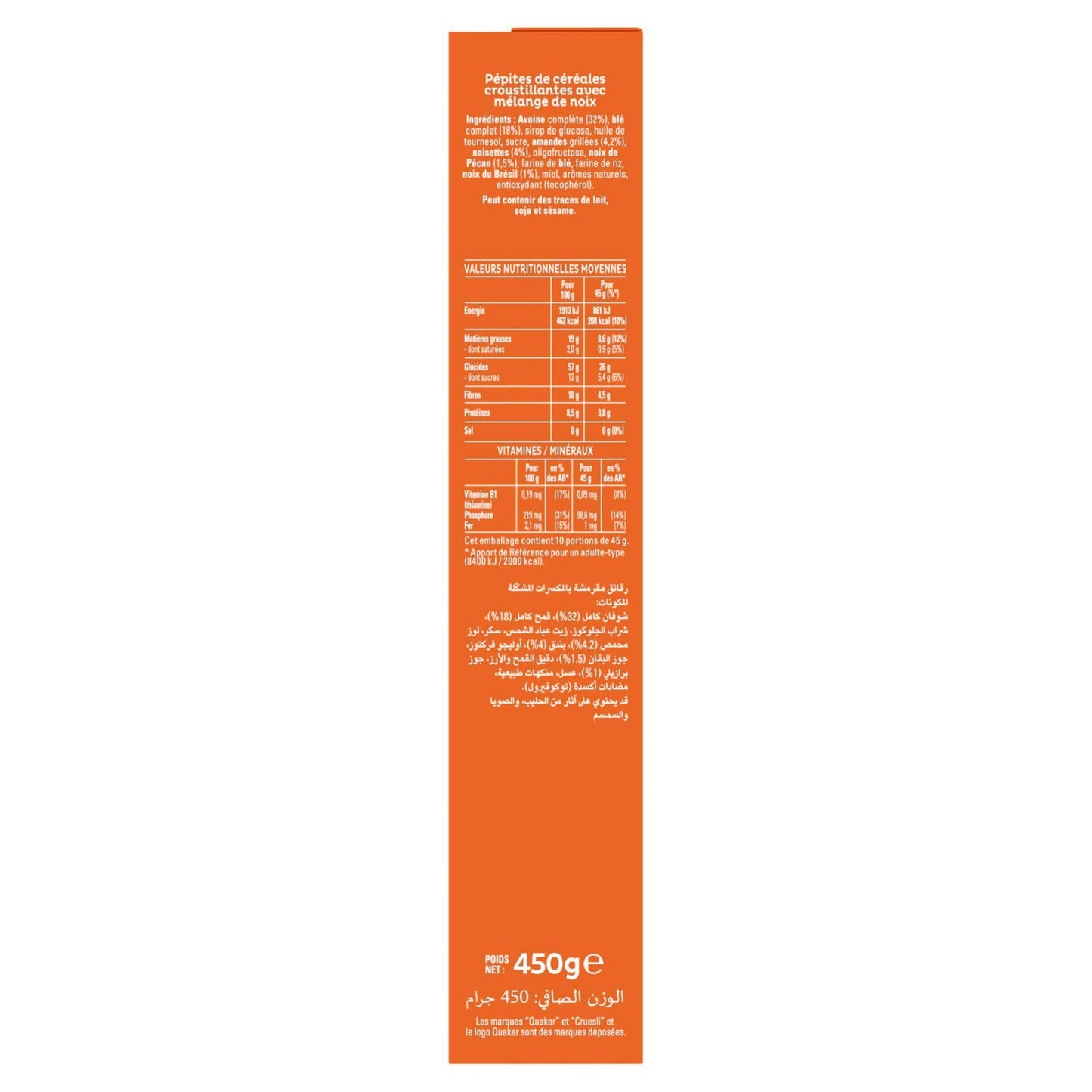 QUAKER Cruesli Müsli mit gemischten Nüssen