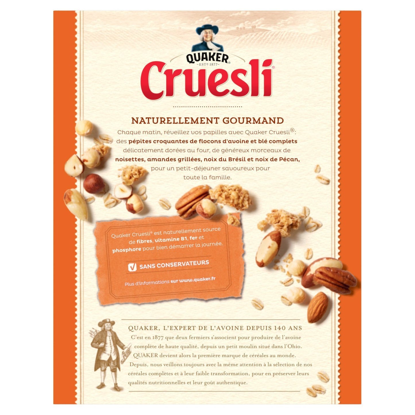 QUAKER Cruesli Müsli mit gemischten Nüssen