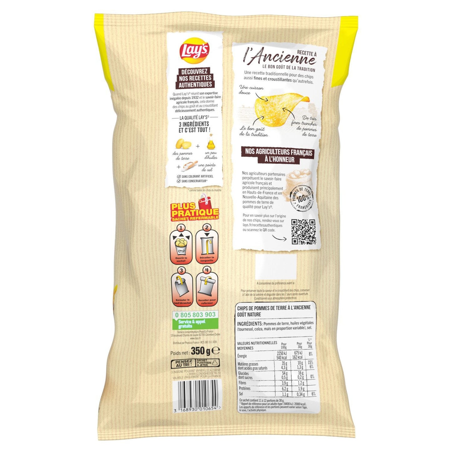 LAY'S Old-Fashioned Plain Chips