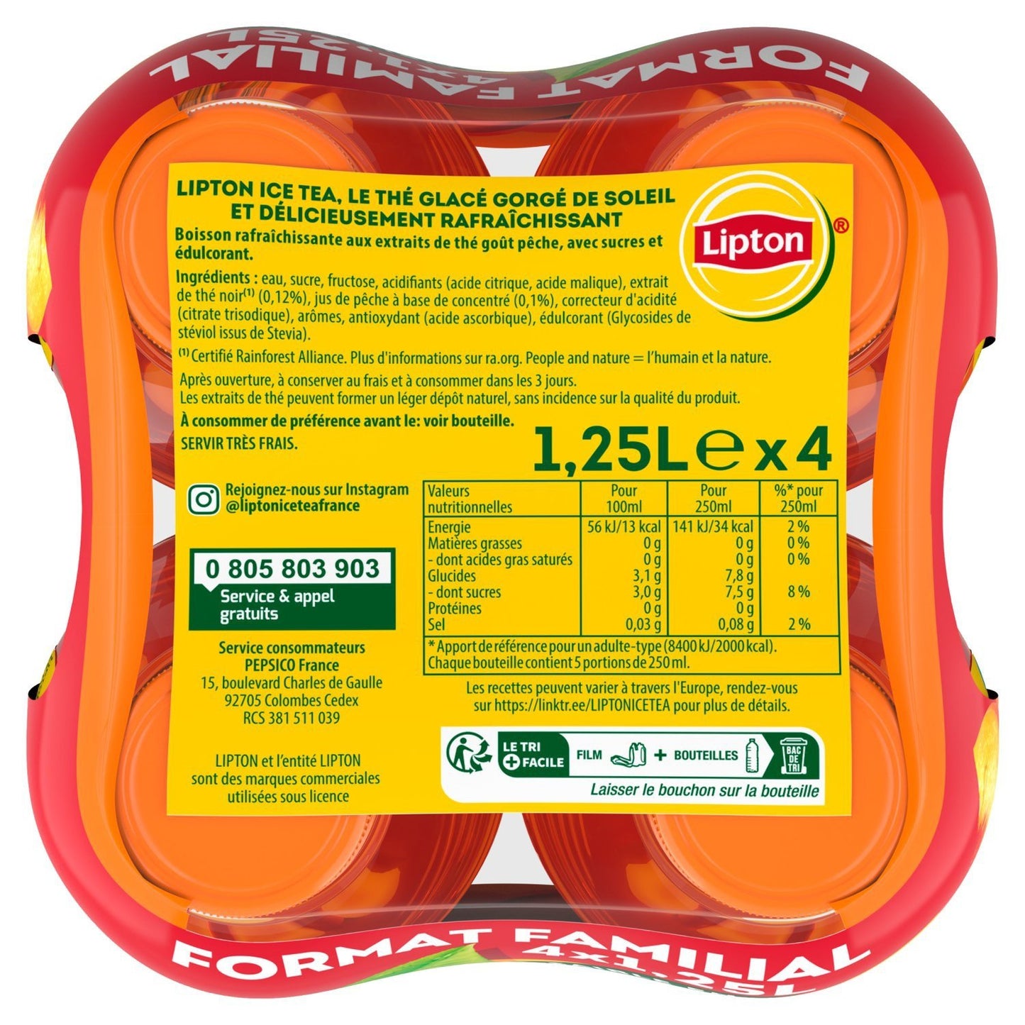 Lipton Peach Flavored Tea Drink