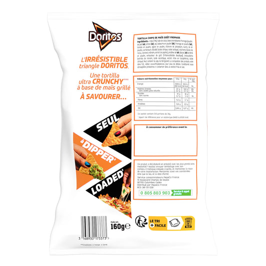 Chips Tortilla Goût Nacho Cheese Fromage DORITOS