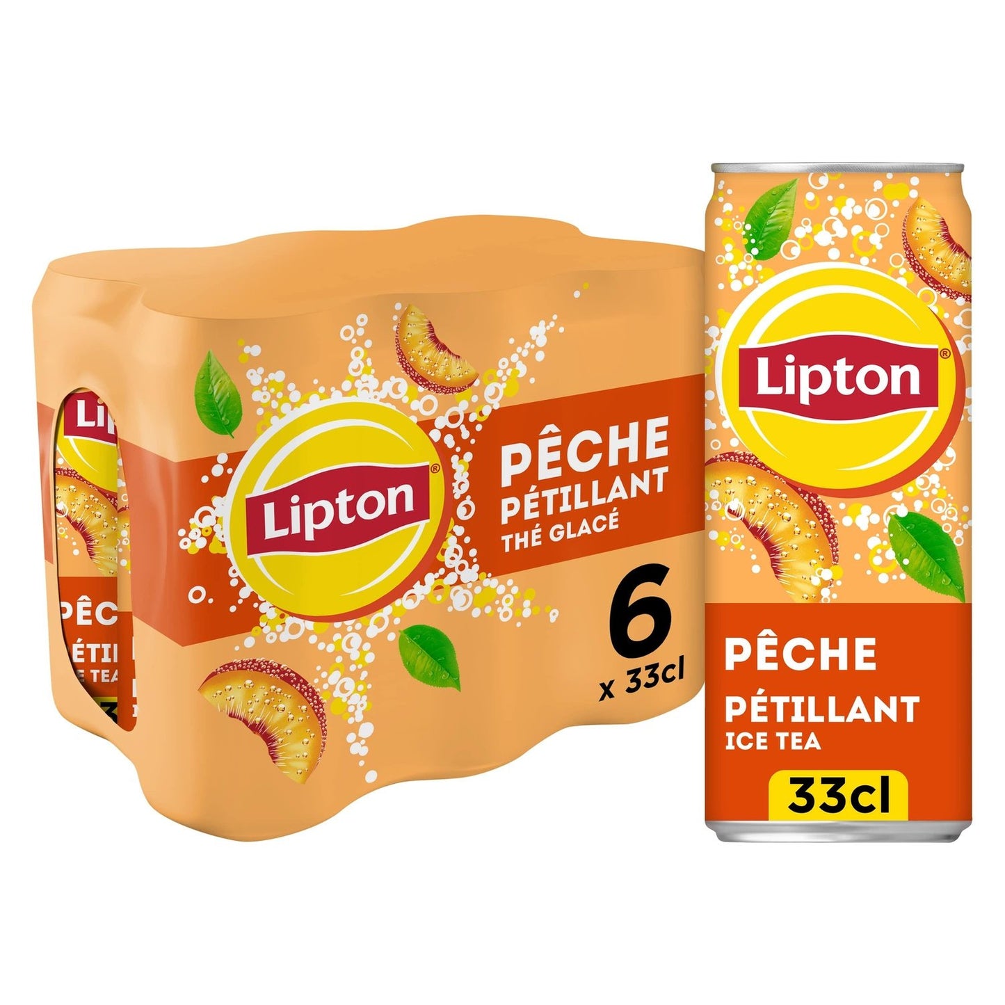 Lipton Sparkling Peach Iced Tea Drink