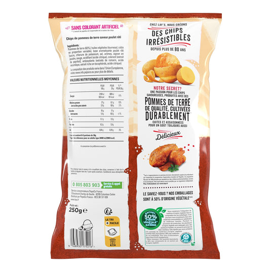 Chips Saveur Poulet Rôti Format Familial LAY'S