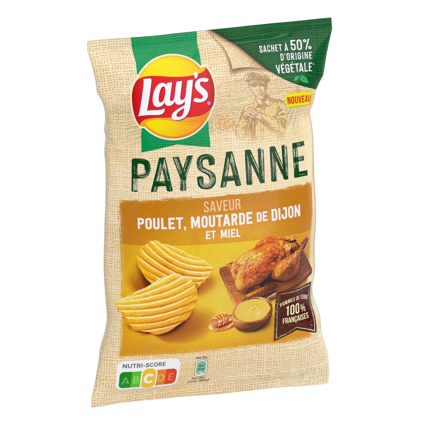 LAY'S Country Recipe Chips with Chicken Flavor, Dijon Mustard and Honey
