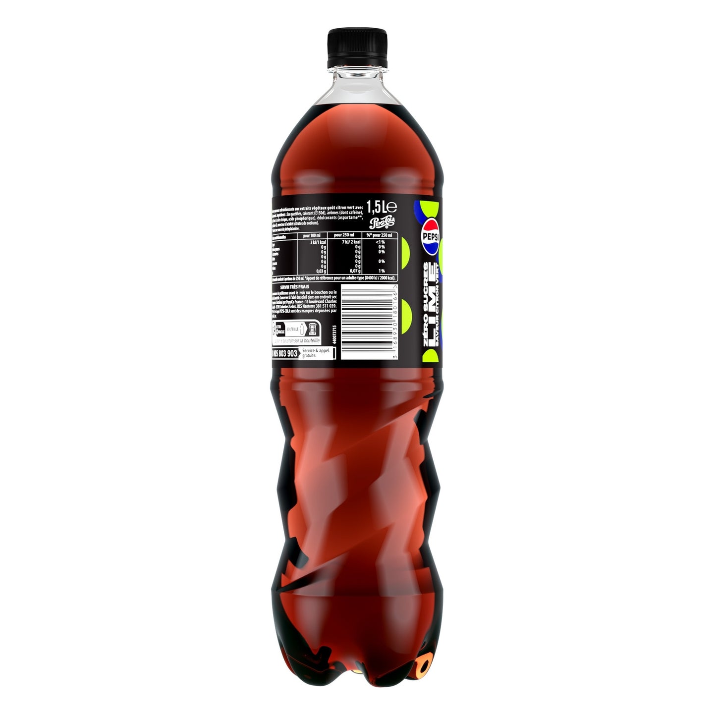 Soda au Cola Sans Sucres Saveur Citron PEPSI