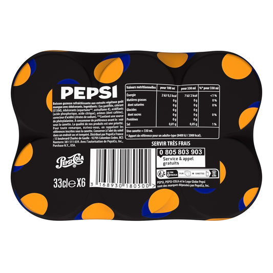 Soda au Cola Sans Sucres Saveur Mangue PEPSI