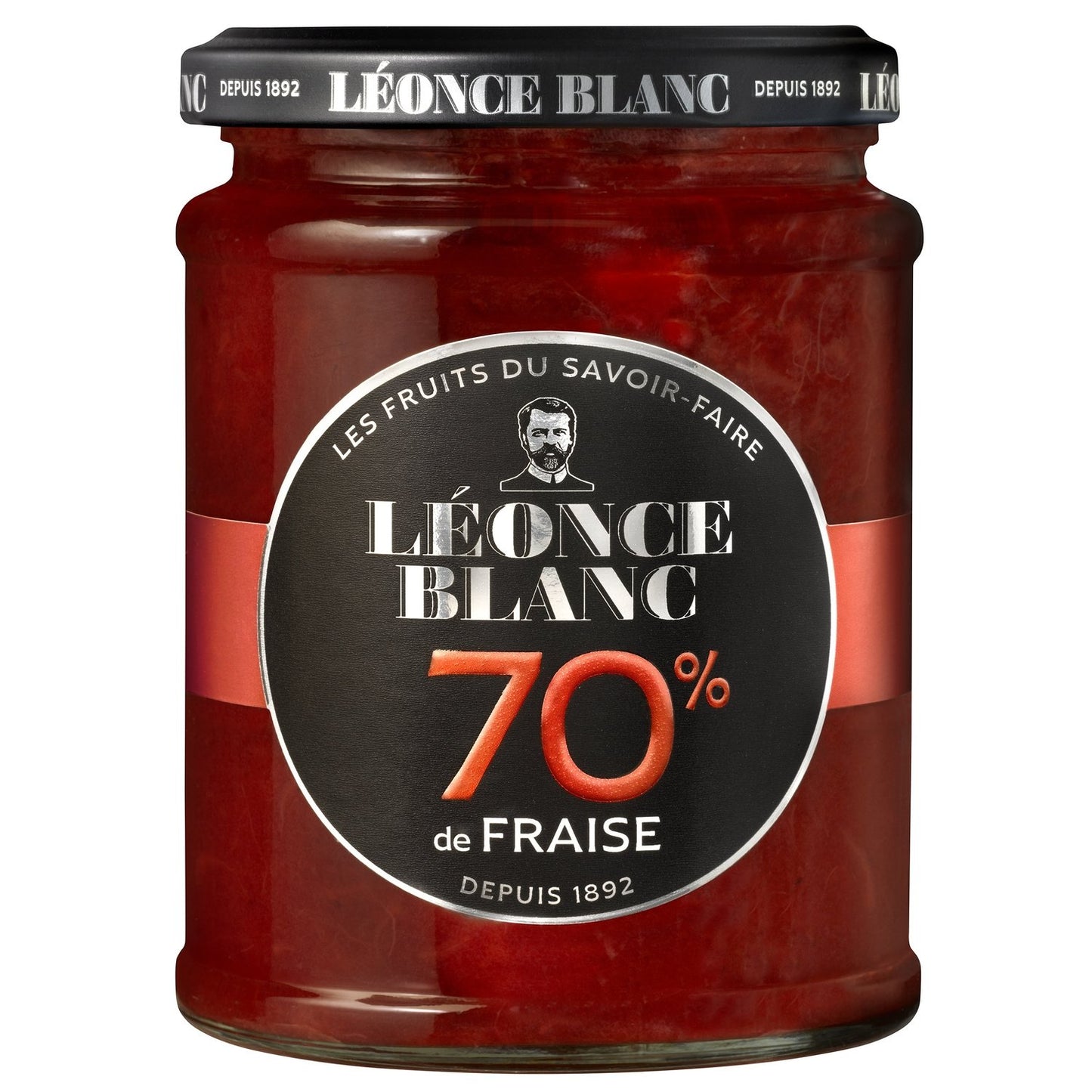 Confiture Fraise 70% LEONCE BLANC le pot de 320 g
