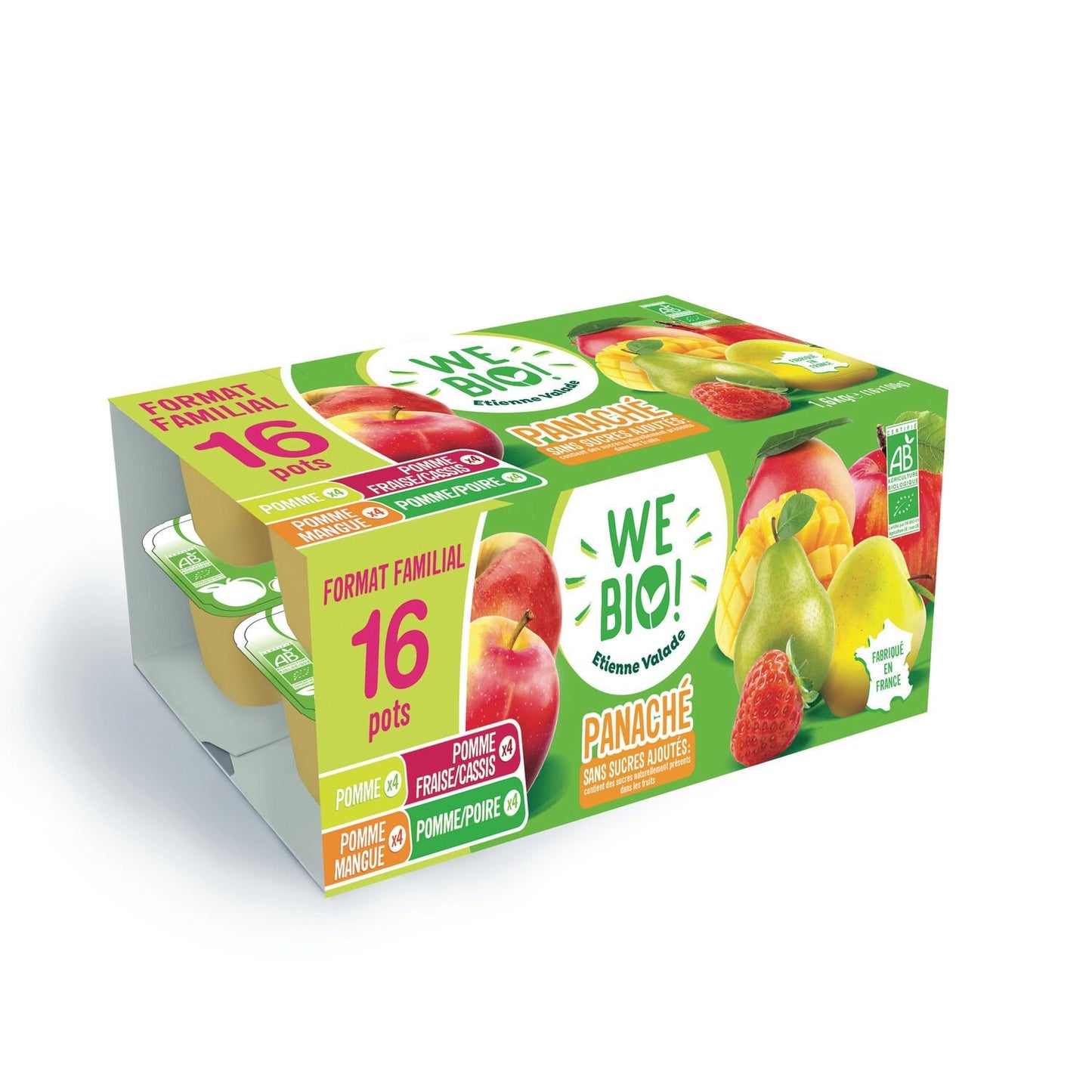 Compote Panaché Bio Sans Sucres Ajoutés WEBIO!