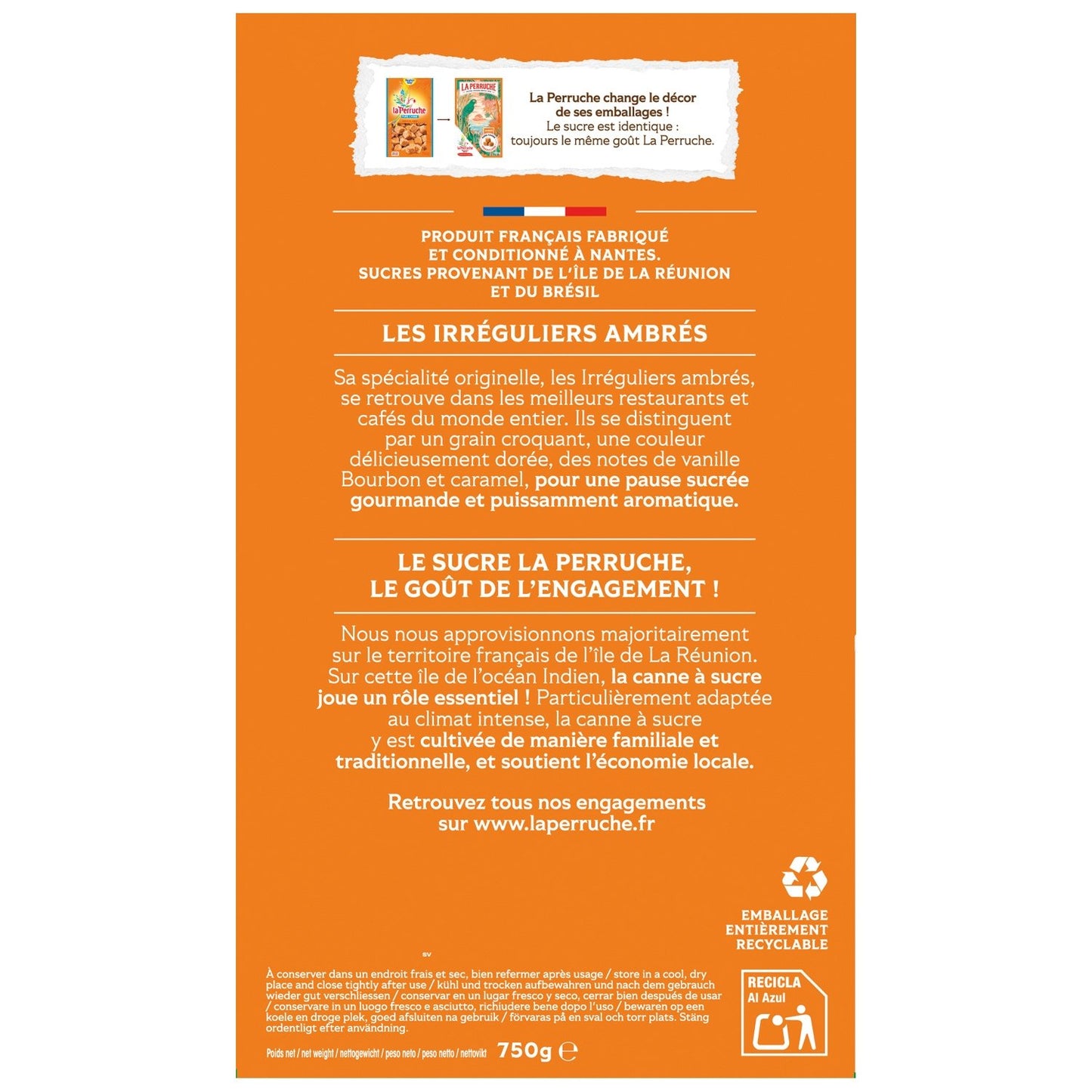 LA PERRUCHE Pure Cane Sugar Cubes