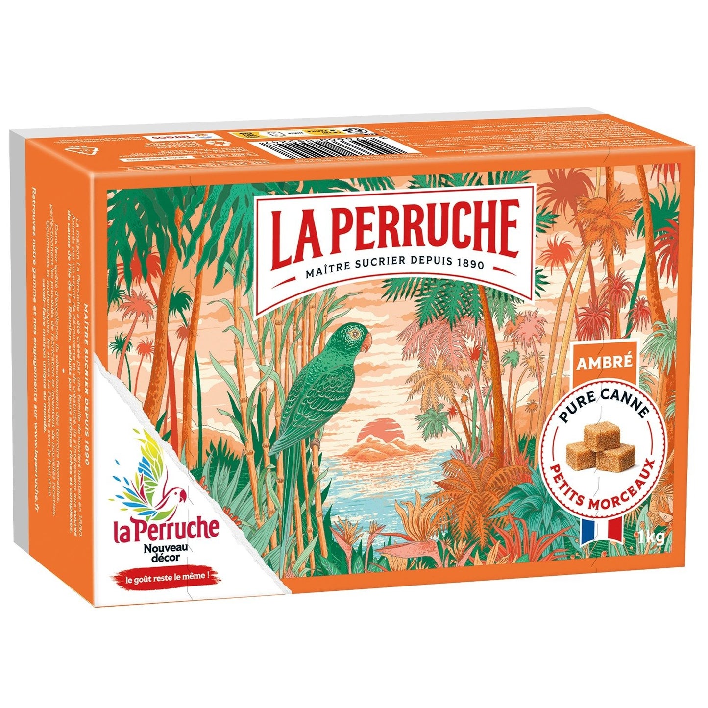 Pure Cane Sugar Small Pieces la Perruche BEGHIN SAY