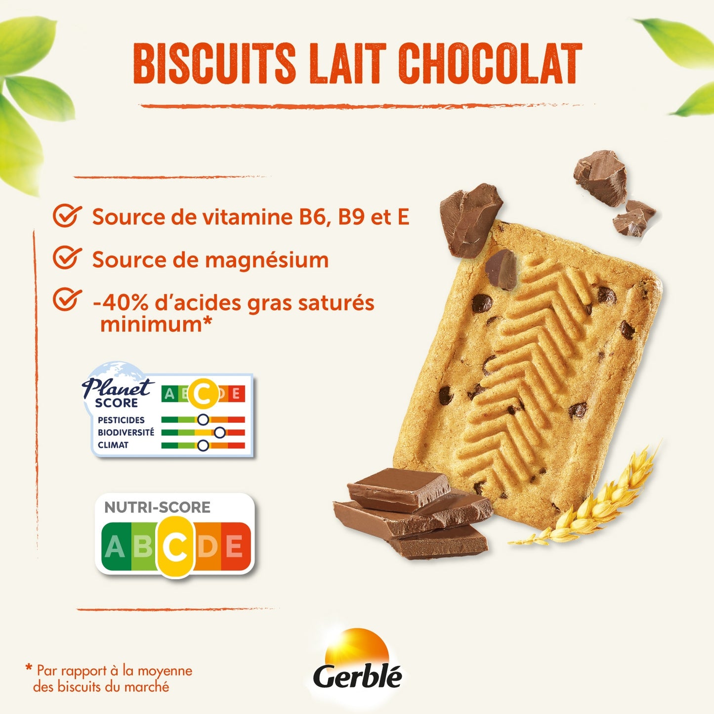 Biscuit Lait Chocolat GERBLE