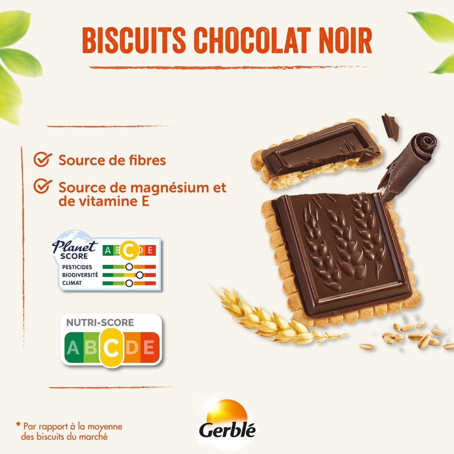 Biscuit Chocolat Noir GERBLE